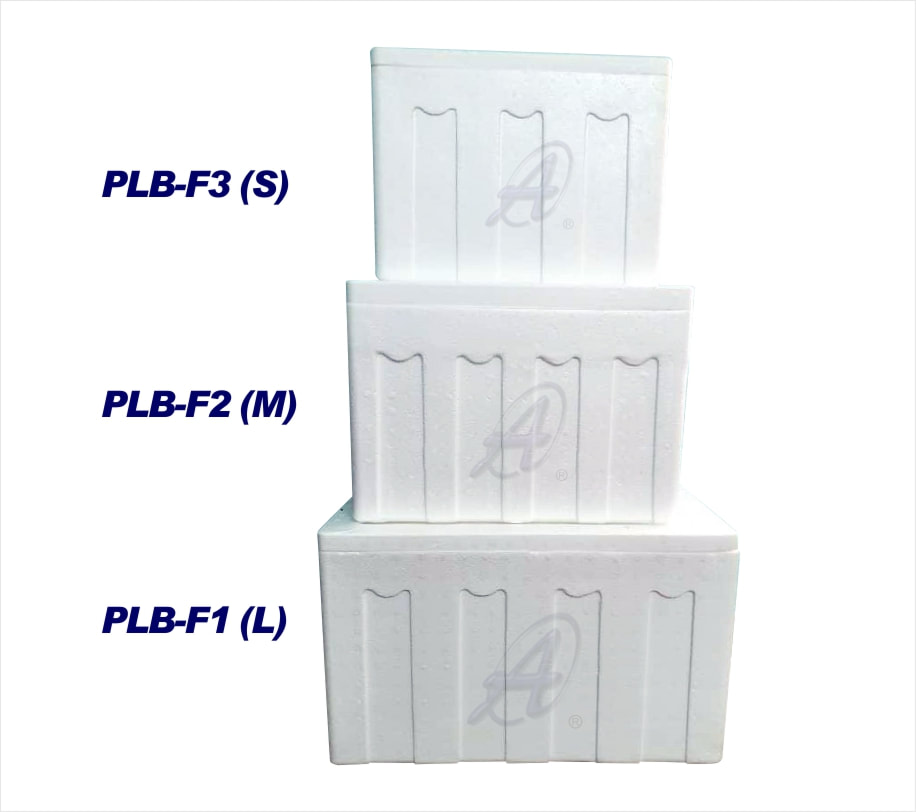 QTY 1 CUSTOMPAC LTD Cool Box 54 Ltr Polystyrene Box HoCo Box Fish Box